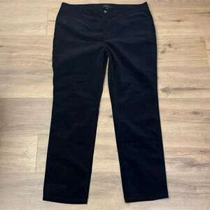 Talbots | New Heritage black velvet straight leg pants Women’s size 20 soft